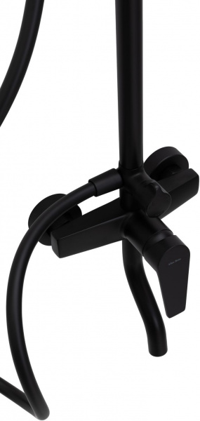 Фото душевая стойка allen brau eclipse 5.e1007-31 черный матовый