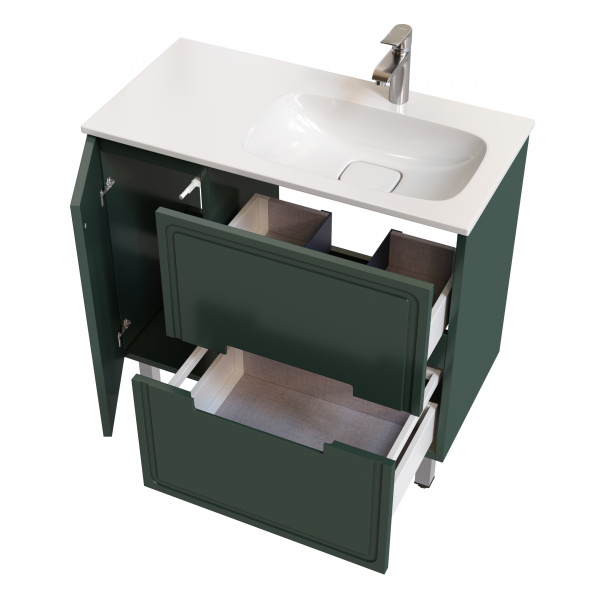 Фото тумба под раковину taliente olejo 90 см ta-mbc-90pr(r)-grigio verde