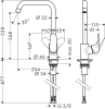 Фото смеситель для кухонной мойки hansgrohe focus 31821800