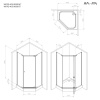 Фото душевое ограждение am.pm sunny 90x90 см w87g-405-9090-bt