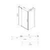 Фото душевое ограждение vincea extra 90x90 см  vsr-1e809090clb