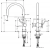 Фото смеситель для кухонной мойки hansgrohe talis 72805800
