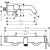 Фото смеситель для ванны hansgrohe tecturis s 73422000_vstv