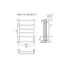 Фото электрический полотенцесушитель azario milan 40x60 см цвет: хром az90846