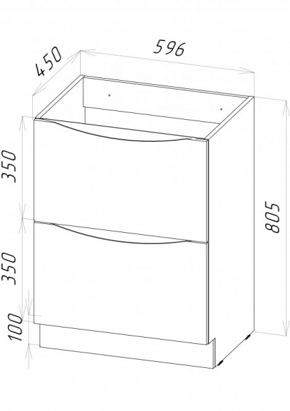 Фото тумба под раковину belbagno marino 60 см marino-600-2c-pia-bl-p цвет: bianco lucido