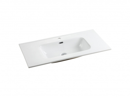 Фото раковина накладная ceramicanova element 101 см, цвет: белый cn7003