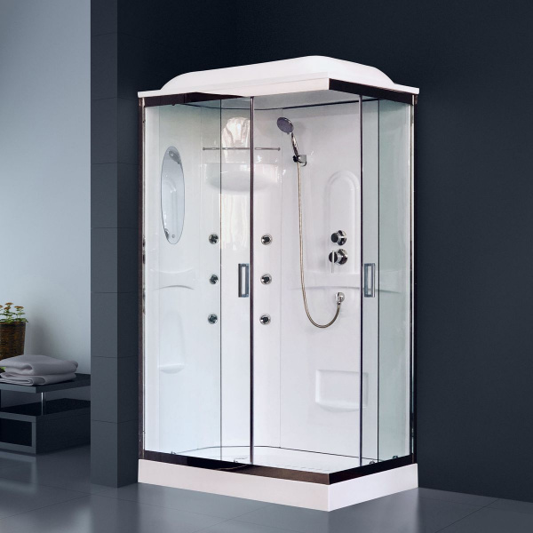 Фото душевая кабина royal bath hp rb8120hp2-t-ch-l 120x80 см