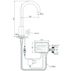 Фото смеситель для кухни raiber sensor rsf88198