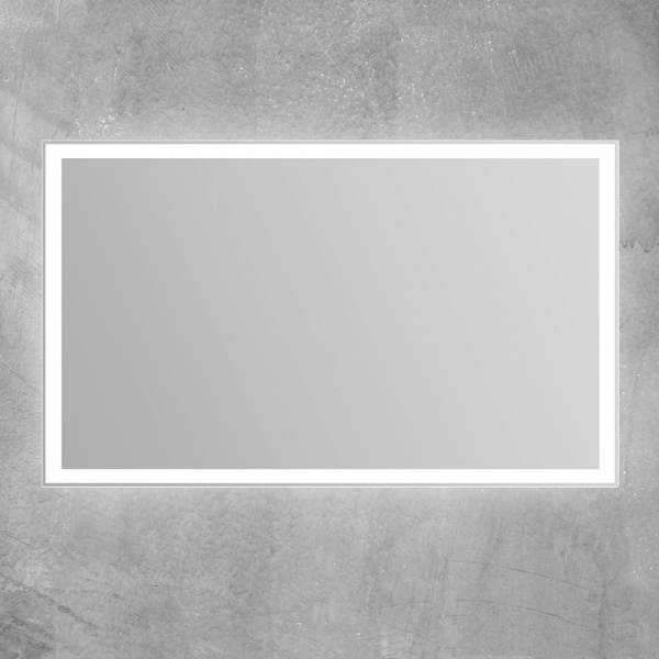 Фото зеркало с подсветкой belbagno 100 см spc-grt-1000-600-led-btn