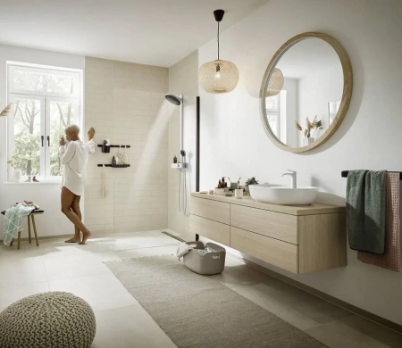 Фото душевая стойка hansgrohe pulsify 24241700