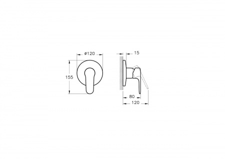 Фото встраиваемый смеситель для ванны vitra root round a4272834exp цвет никель