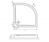 Фото поддон excellent sense compact 100x100 см brex.sen10whc
