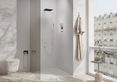 Фото термостатический смеситель для душа hansgrohe shower select comfort q 15583700