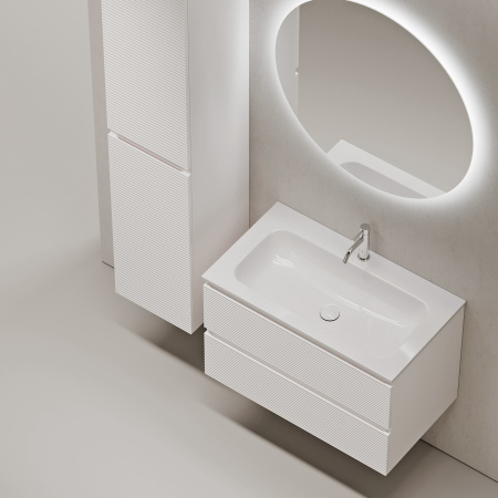 Фото тумба под раковину sancos folk 80 см, цвет: bianco fl80w
