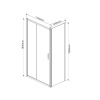 Фото душевой уголок vincea garda 110x100 см vsr-1g1011cl