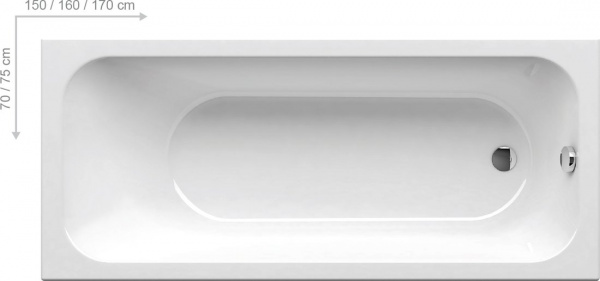 Фото акриловая ванна ravak chrome 180x80 см ce21000000