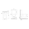 Фото унитаз-компакт безободковый с сиденьем am.pm gem c908601sc