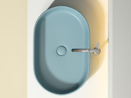 Фото раковина накладная ceramicanova element 60.8 см, цвет: зеленый cn6048mlg