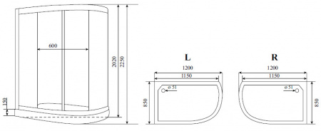 Фото душевая кабина timo comfort t-8802c r 120x85 см