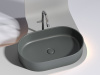 Фото раковина накладная ceramicanova element 60.8 см, цвет: антрацит cn6048mdh