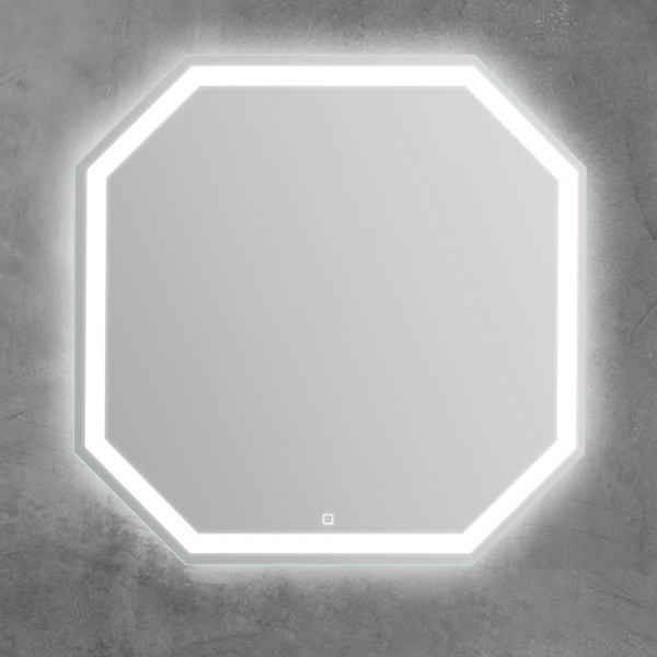 Фото зеркало с подсветкой belbagno 80 см spc-ott-800-800-led-tch
