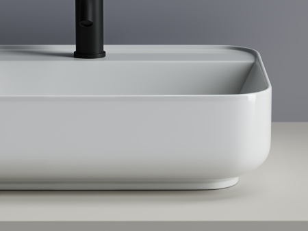 Фото раковина накладная ceramicanova element 50 см, цвет: белый cn5015