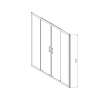 Фото душевая дверь vincea alpha 180 см vds-3al2180cl
