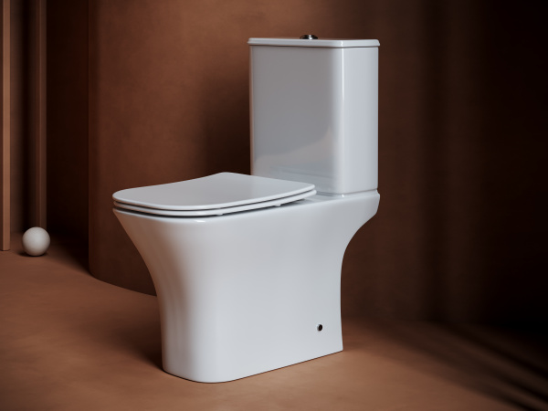 Фото унитаз-компакт, безободковый без бачка ceramicanova alfa cn9002-b