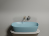 Фото раковина накладная ceramicanova element 60 см, цвет: зеленый cn6049mlg