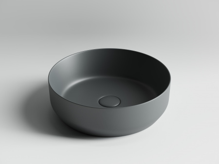 Фото раковина накладная ceramicanova element 39 см, цвет: антрацит cn6022mdh