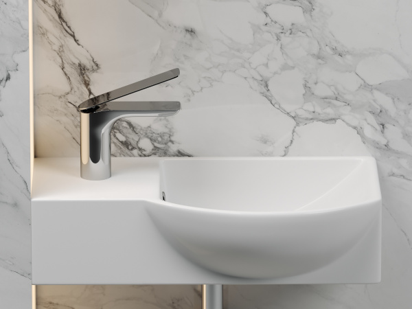 Фото раковина подвесная ceramicanova element 40 см, цвет: белый cn6039r
