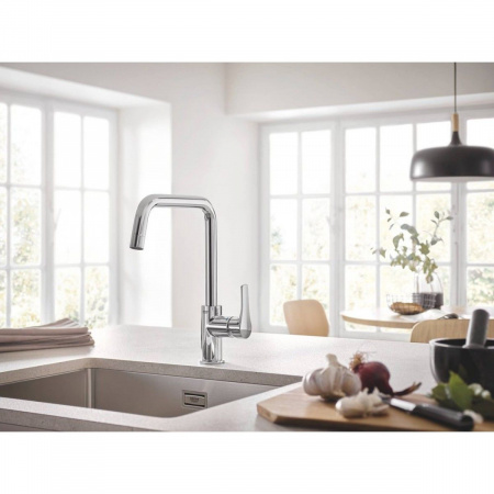 Фото смеситель для кухни  grohe eurosmart 30567000