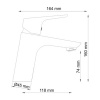 Фото смеситель для раковины wasserkraft lippe 4503