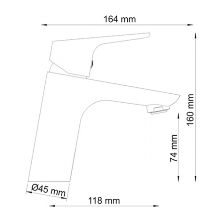 Фото смеситель для раковины wasserkraft lippe 4503