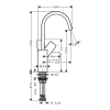 Фото смеситель для раковины hansgrohe vivenis 75032670