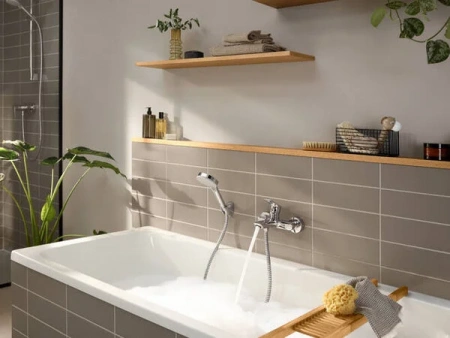 Фото смеситель для ванны hansgrohe rebris e 72450000