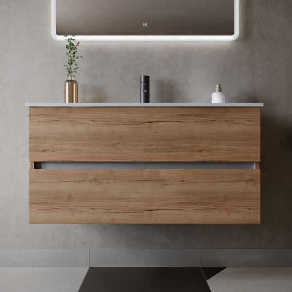 Фото тумба под раковину sancos urban 100 см, цвет: дуб галифакс натуральный ur100eg