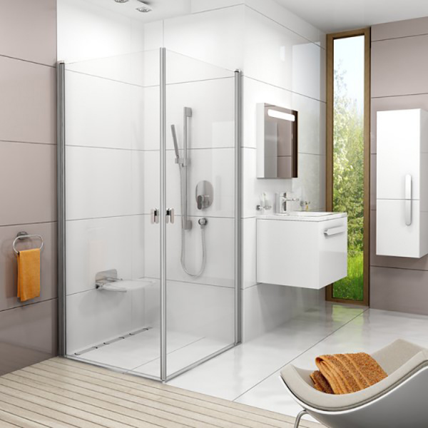 Фото душевая дверь ravak chrome crv1 90 см 1qv70c01z1
