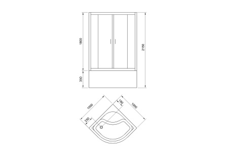Фото душевая кабина royal bath fato rb 100x100 см rb100ck-t-ch fato
