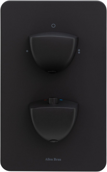 Фото смеситель для ванны allen brau infinity 5.21216-31 черный матовый