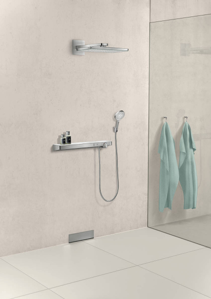Фото верхний душ с держателем hansgrohe rainmaker select 460 1jet 24003400