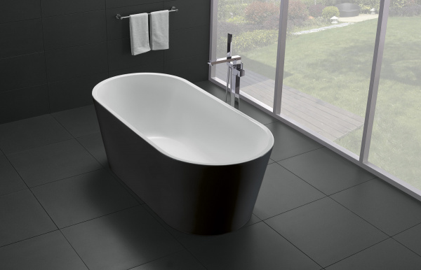 Фото акриловая ванна belbagno bb71-1800-nero-w0 180x80 см