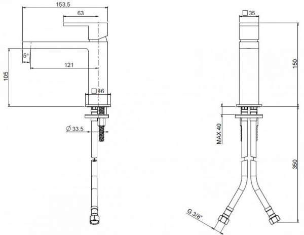 Фото смеситель для раковины cezares unika unika-lsm1-02-w0