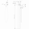 Фото смеситель с гигиеническим душем abber wasser kreis af8125g