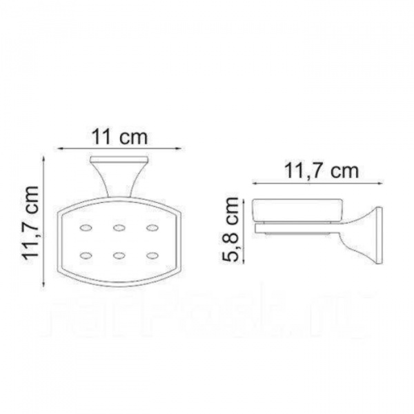 Фото мыльница стеклянная wasserkraft wern k-2529