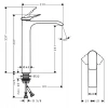 Фото смеситель для раковины hansgrohe vivenis 75042700