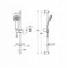 Фото душевой гарнитур vitra samba 3f a45680wsa