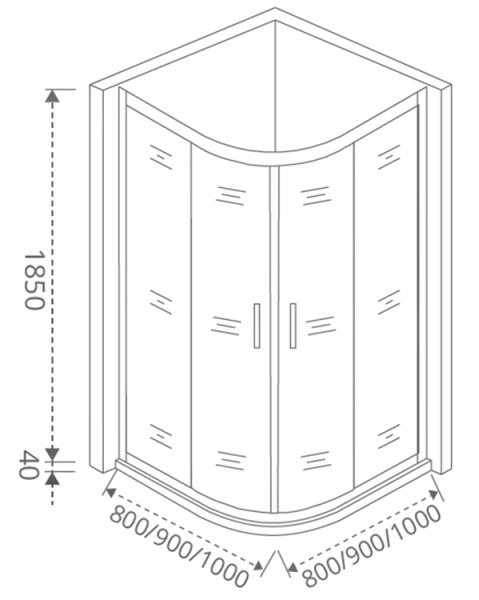 Фото душевое ограждение good door latte r-80-c-we 80 см ла00001