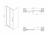 Фото душевая дверь abber schwarzer diamant ag30110bmh 110 см