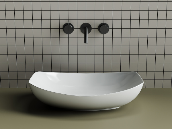 Фото раковина накладная ceramicanova element 56 см, цвет: белый cn5016